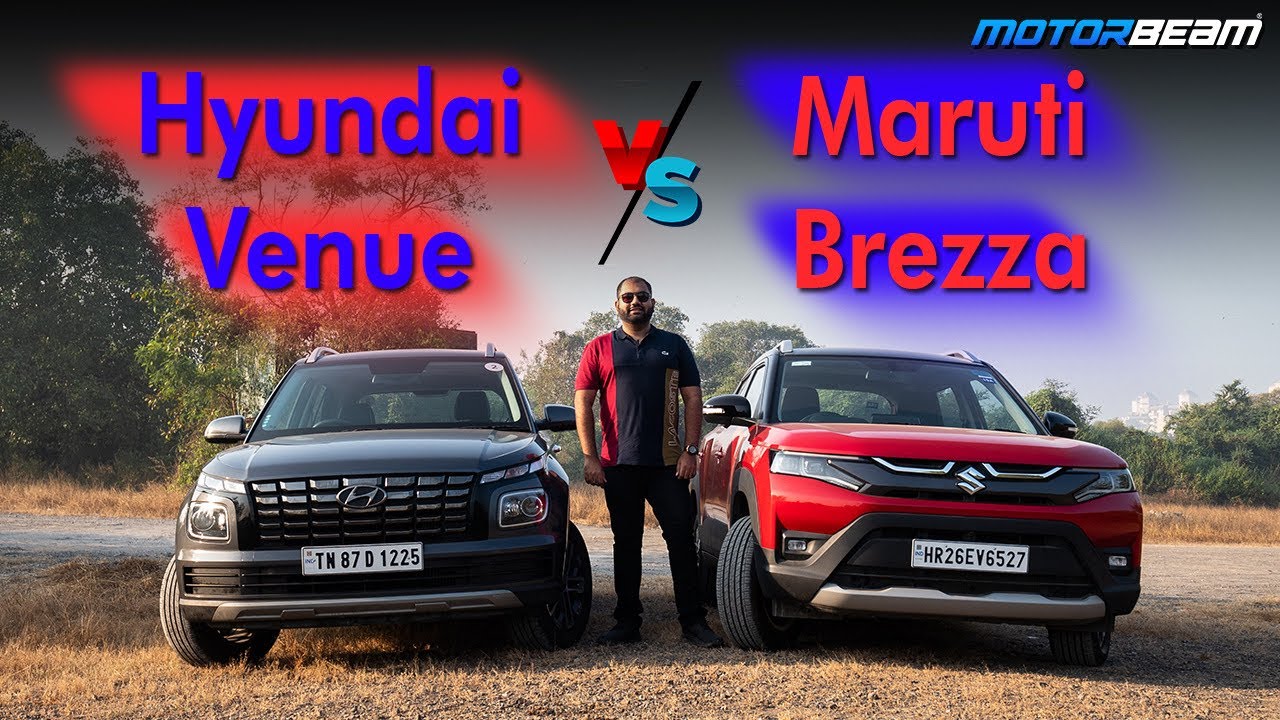 2022 Maruti Brezza vs Hyundai Venue Comparison - Tough Choice Made Easy | MotorBeam