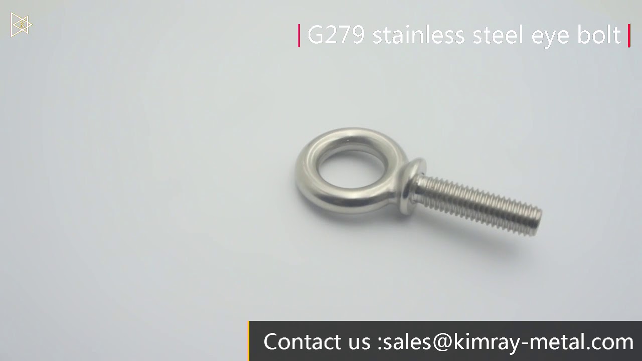 Stainless Steel Heavy Duty Shoulder Eye Bolt With Nut And Washer