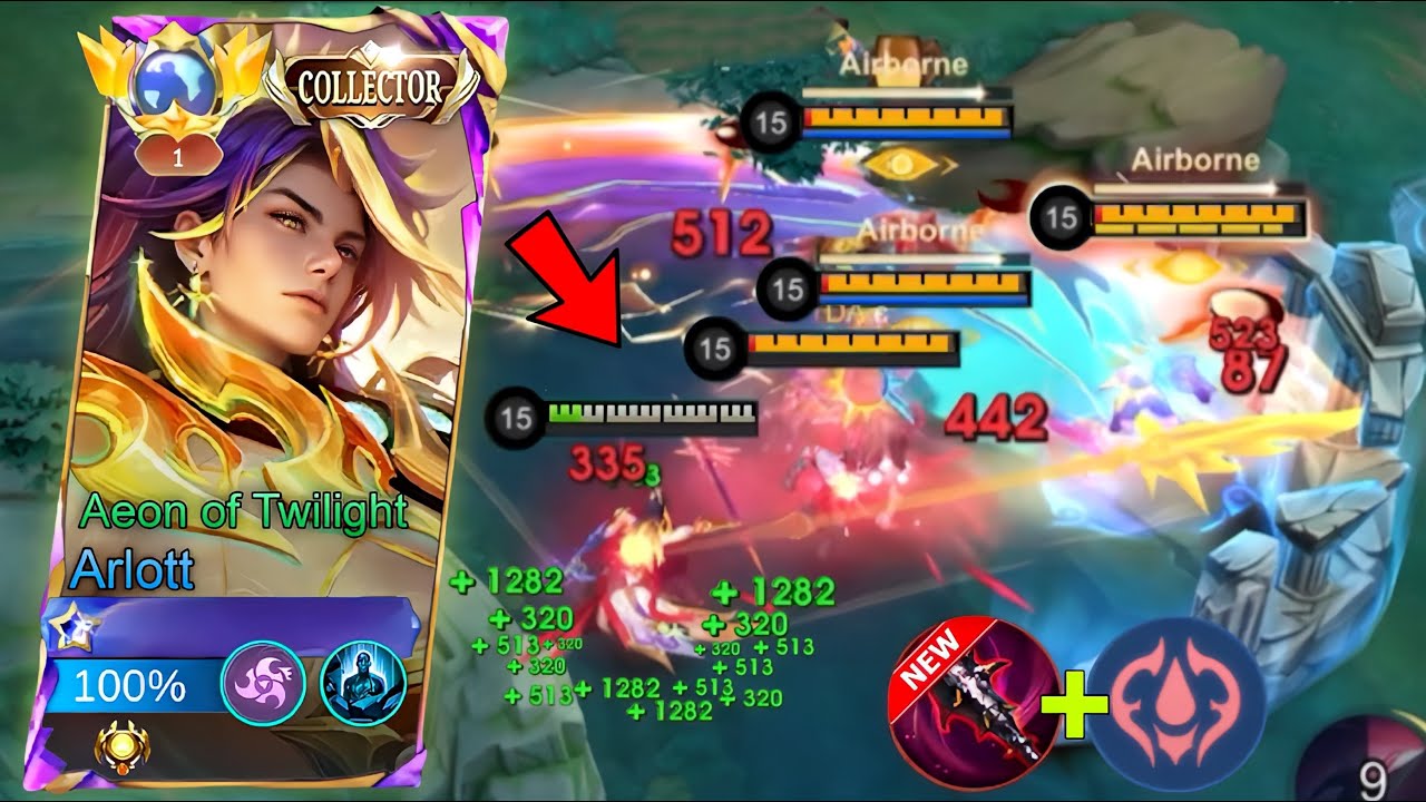 FINALLY! I FOUND PERFECT BUILD AND EMBLEM ARLOTT FOR SUSTAIN AND DAMAGE! (Must try!)