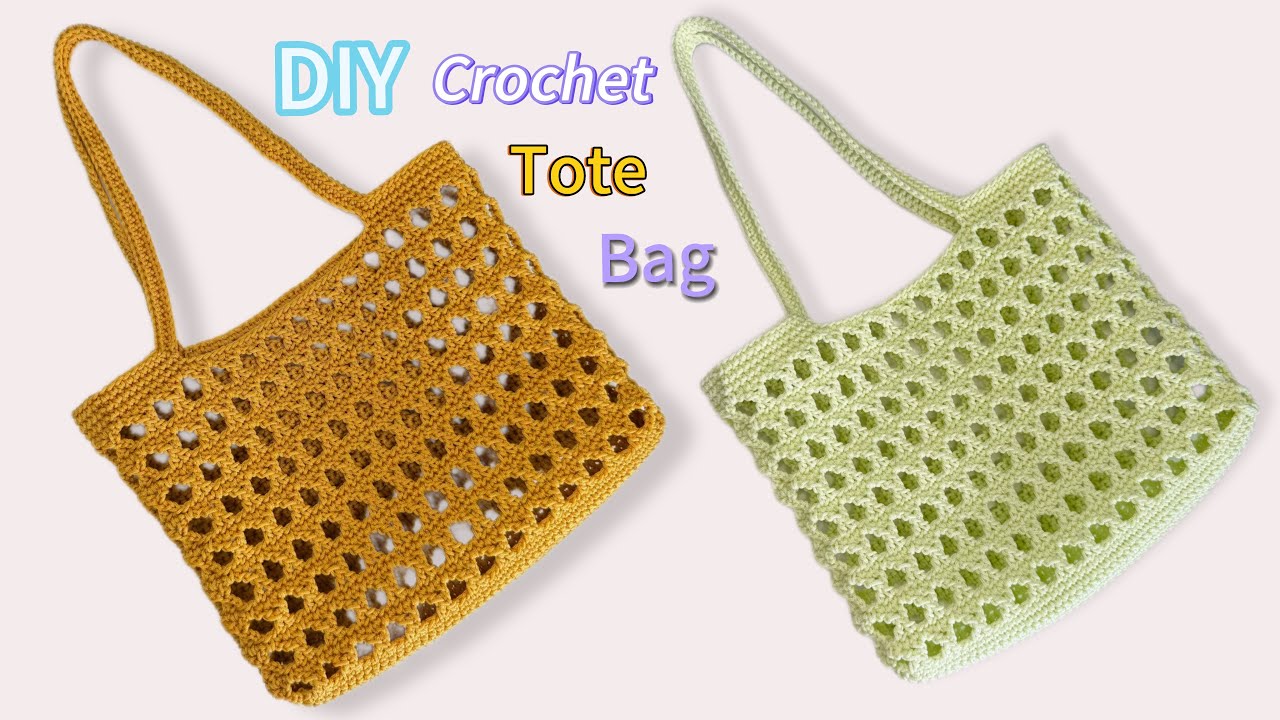 DIY Crochet Tote Bag beginner friendly 👜