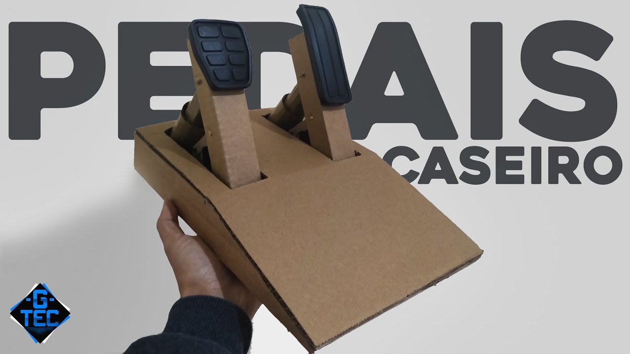 COMO FAZER PEDAIS CASEIRO *de papel&atilde;o* PARA PC  | FACIL E BARATO | PARTE 1/2