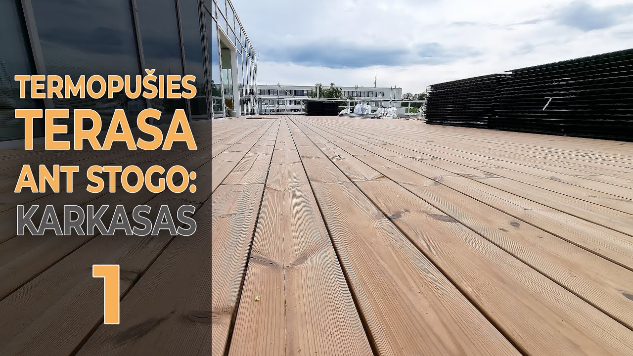TERMOPUŠIES TERASA ANT STOGO// Karkasas - sprendimai, skaičiai, detalės