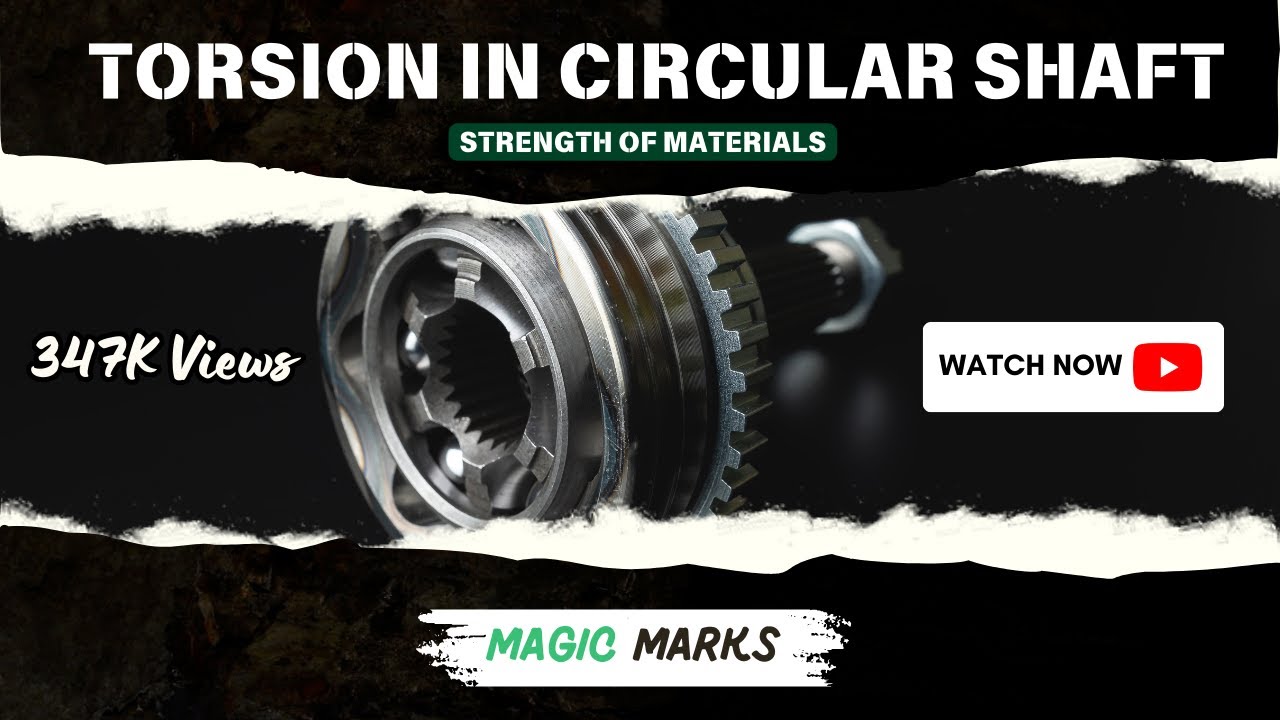 Torsion In Circular Shafts | Strength of Materials