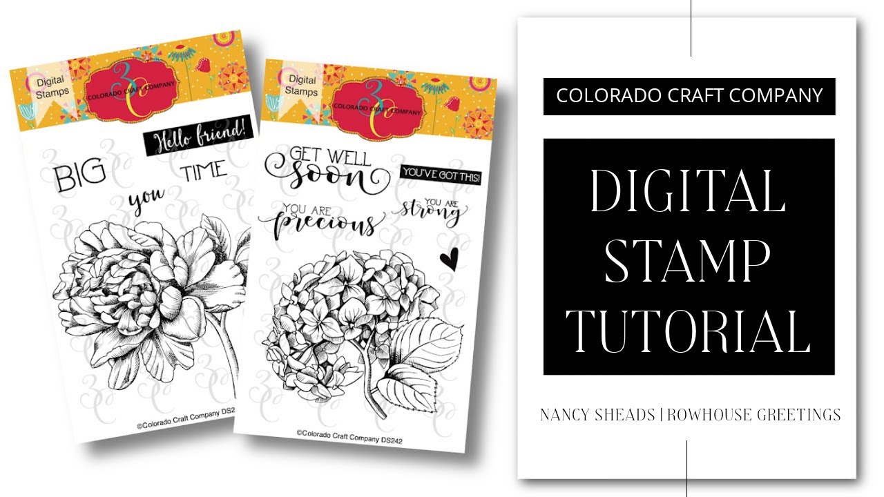 HOW TO: Use Digital Stamps featuring Colorado Craft Company
