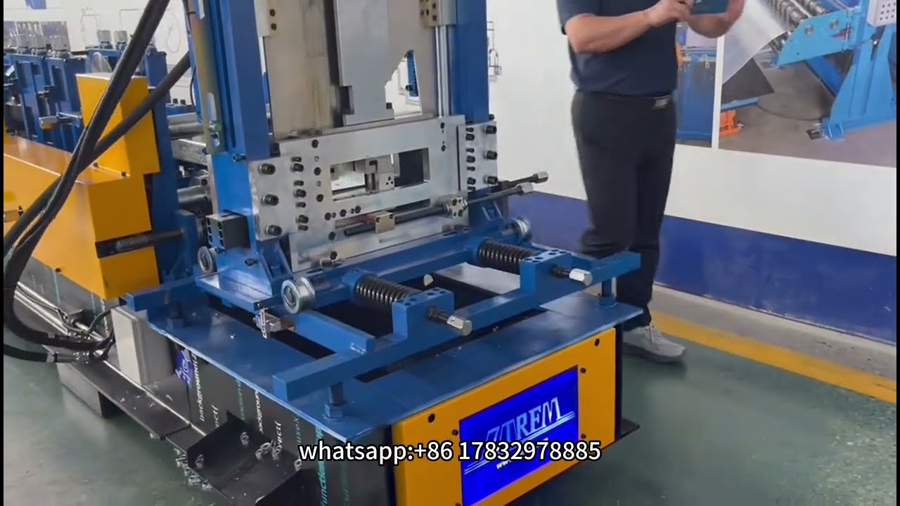 C purlin roll forming machine 50-250 / 75-300 Solar C channel forming machine