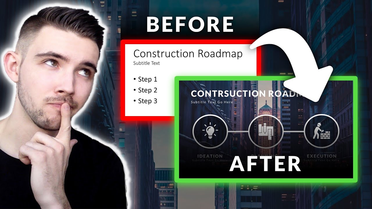 How To make BULLET POINTS LOOK BETTER in less than 10 minutes | Slide Redesign | PowerPoint
