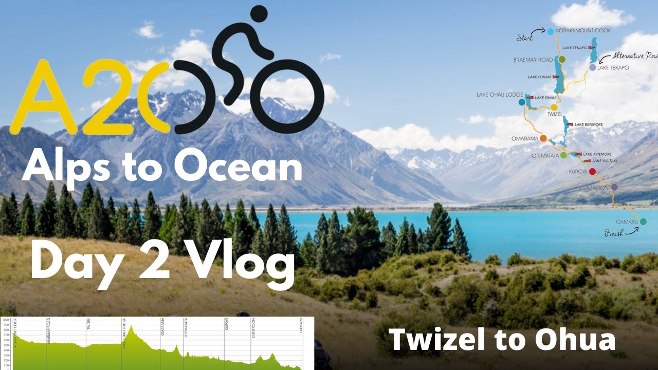 Alps to Ocean Cycle Trail New Zealand Day 2 - Twizel to Lake Ohua 40km