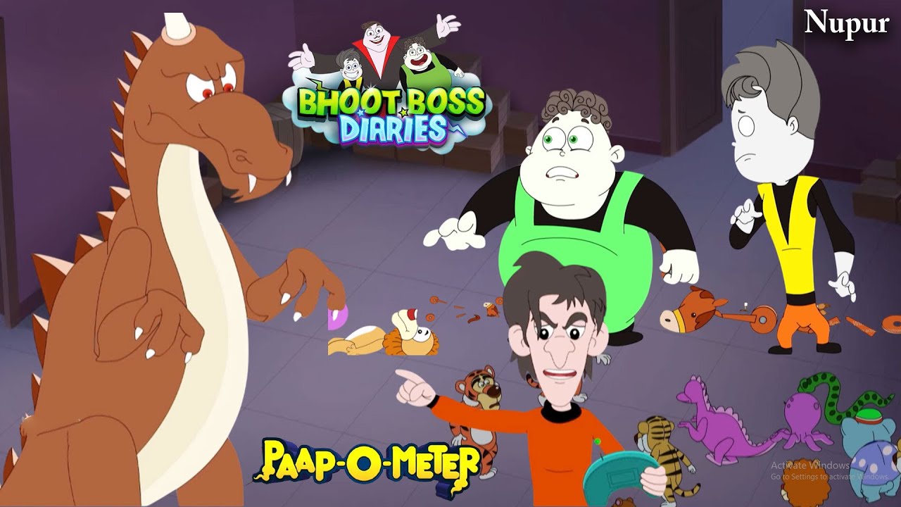 खिलौना से चोरी करने वाले को थकेला पाकेला ने सिखाया सबक | Paap O Meter | Bhoot Boss Diaries | Cartoon
