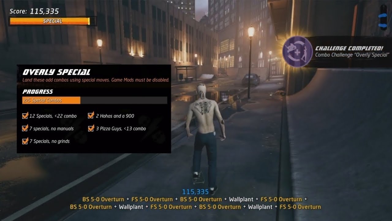 Tony Hawk's Pro Skater 1 + 2: Overly Special challenge guide