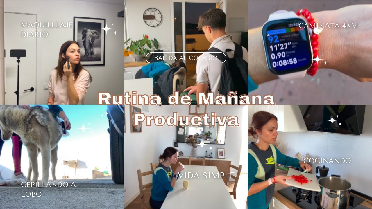 RUTINA DE MAÑANA PRODUCTIVA✨MAQUILLAJE DIARIO ,CAMINANDO 4KM🏃🏻‍♀️‍➡️COCINANDO, VIDA SIMPLE DE MAMA