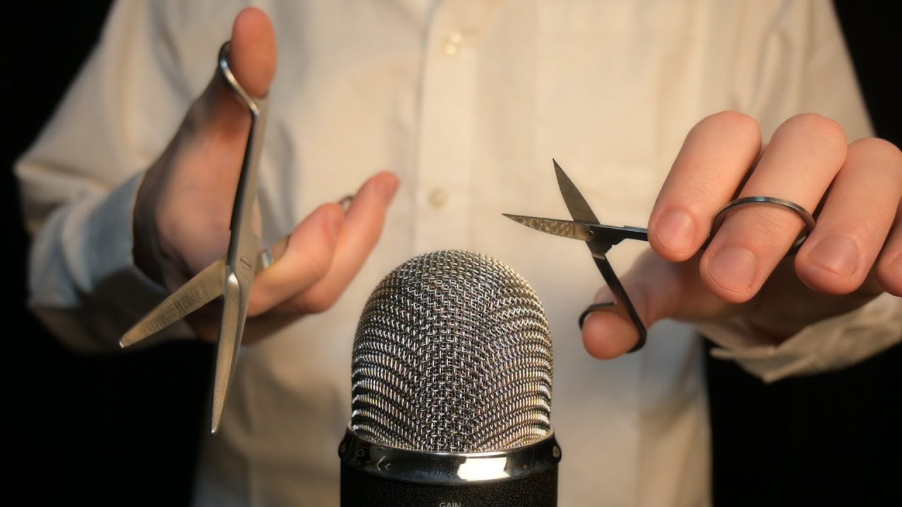 Slow Scissor Sounds ASMR | Barbershop Triggers (No Talking)