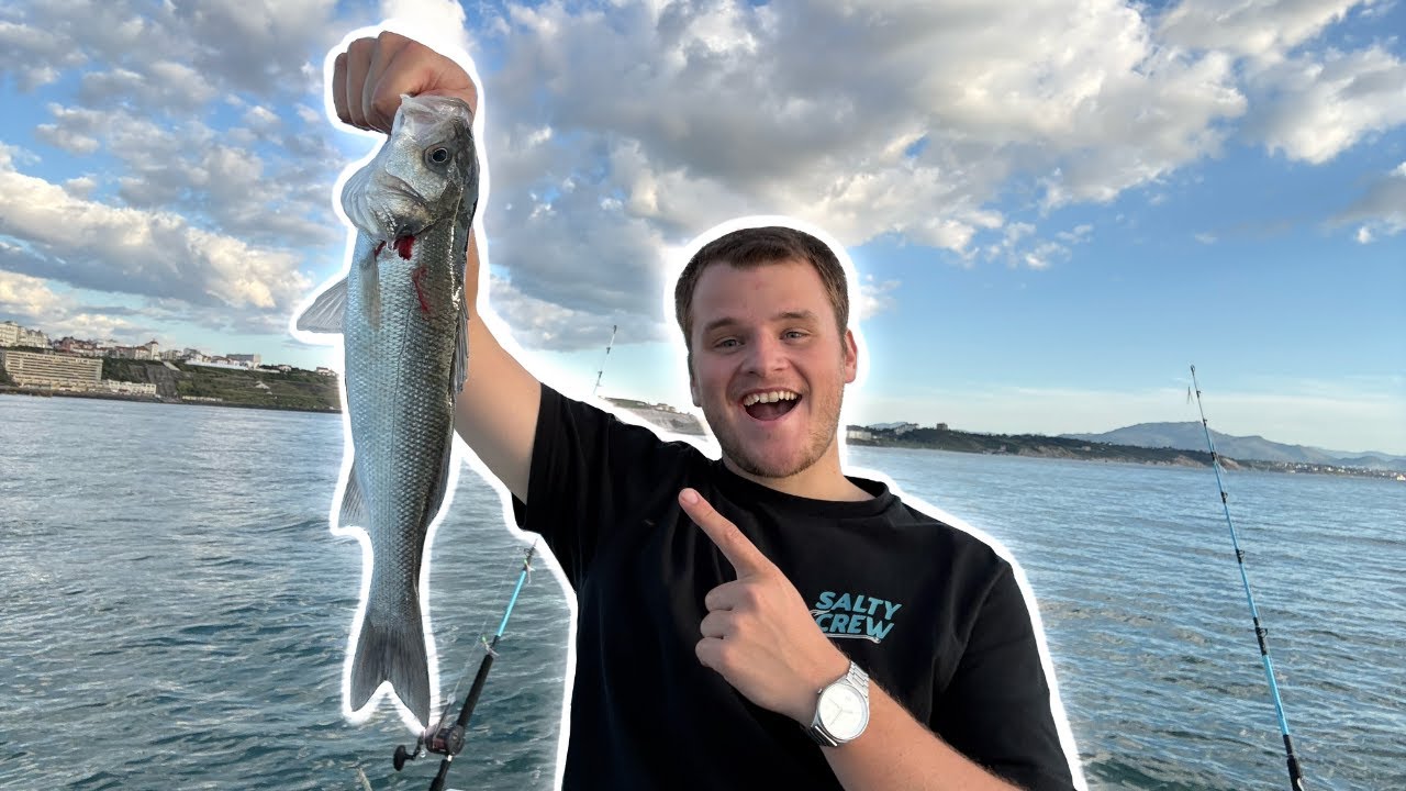 Pêche au BAR en mer sur mon Bateau ! (Pays Basque)