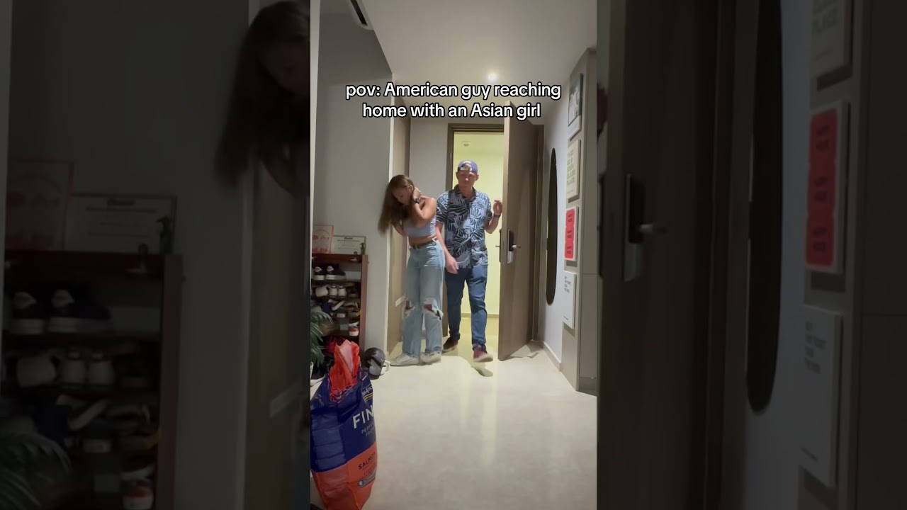 American vs Asians: The shoe situation at home #couples #american #asian #pov #couplecomedy