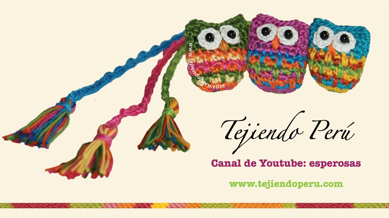 Cómo tejer un marcador de libros con búho a crochet
