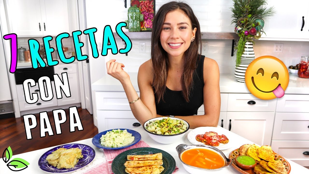 7 RECETAS/COMIDAS PARA LA SEMANA🥔 Con PAPAS! Fácil y Rápido