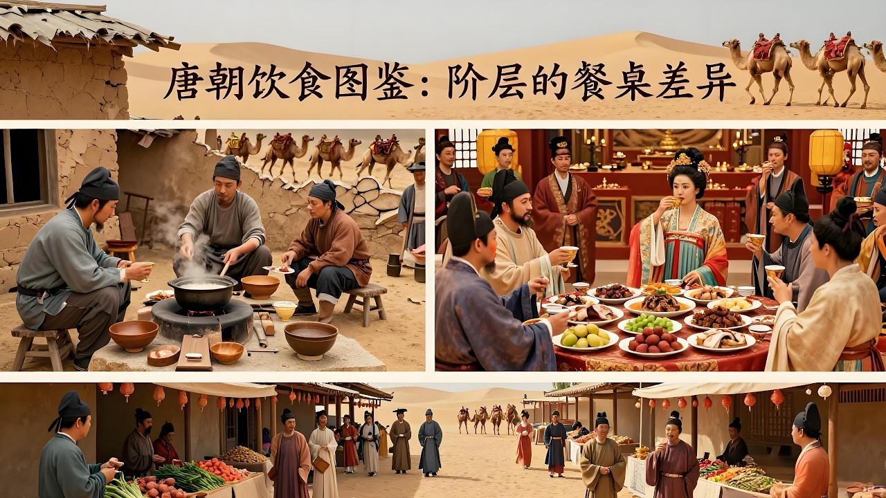 唐朝鼎盛时期，不同阶层百姓都吃什么？普通平民连家常饭都吃不上？#唐朝 #平民百姓 #饮食历史 #历史故事 #科普