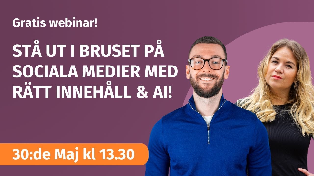 Stå ut i bruset på sociala medier med rätt innehåll & AI!