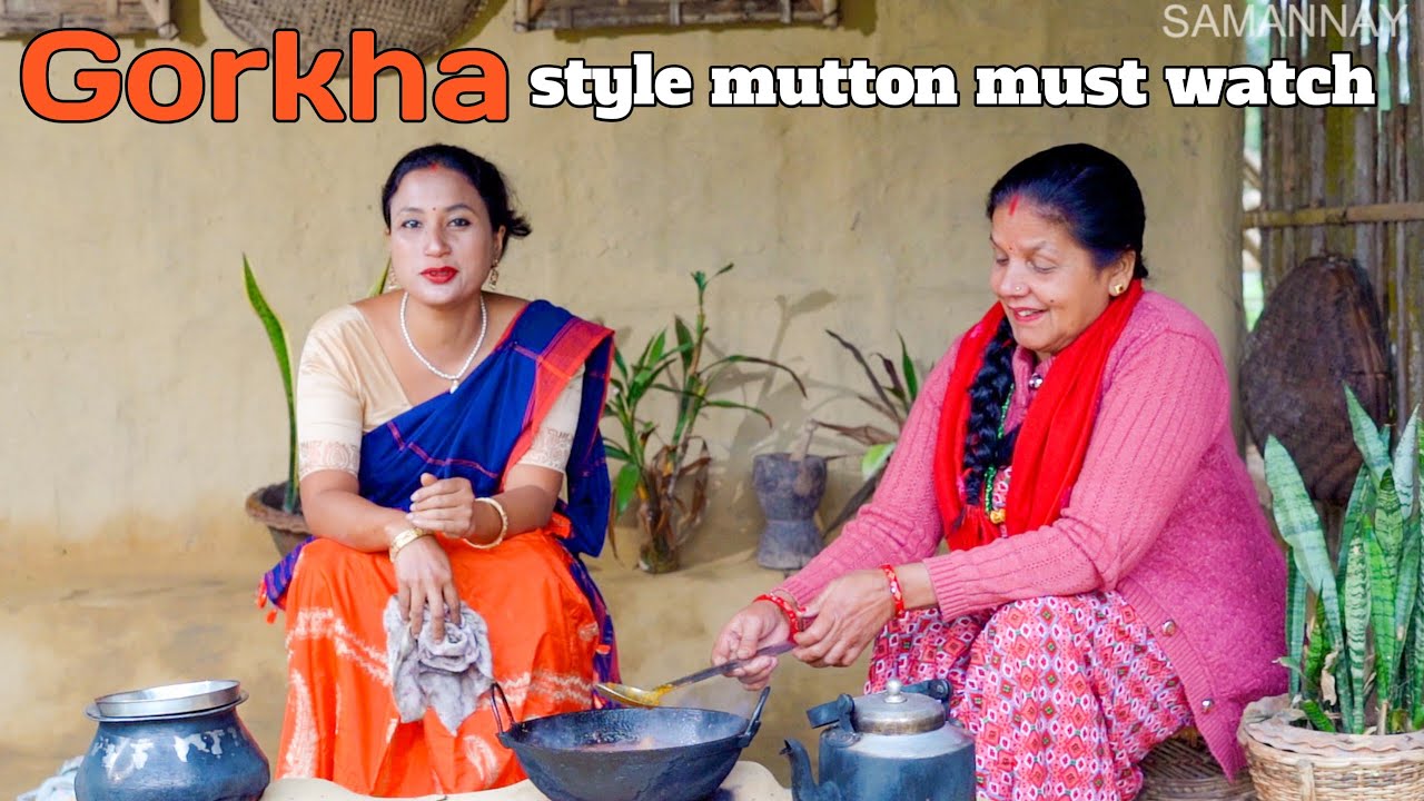 নেপালী প্ৰণালীয়ে ৰন্ধা ছাগলী মাংসৰ ভোতোৱা । perfect taste ।