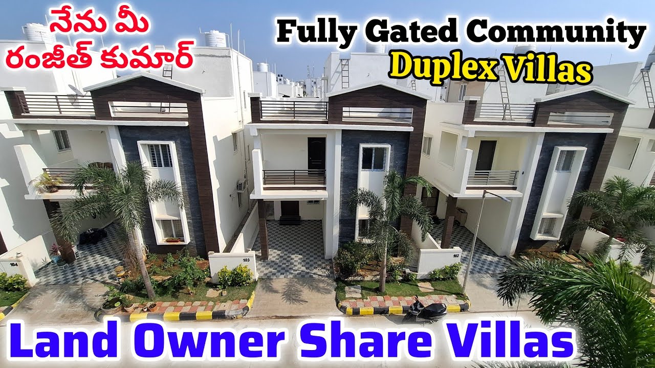 || Direct Owner || Land Owner Share || Gated Community ||Brand New Duplex Villas For Sale #Hyderabad