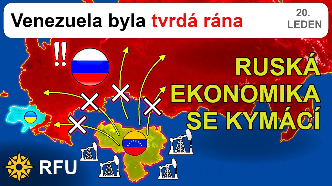 20.leden: Omezení exportu venezuelské ropy Rusko silně zasáhlo