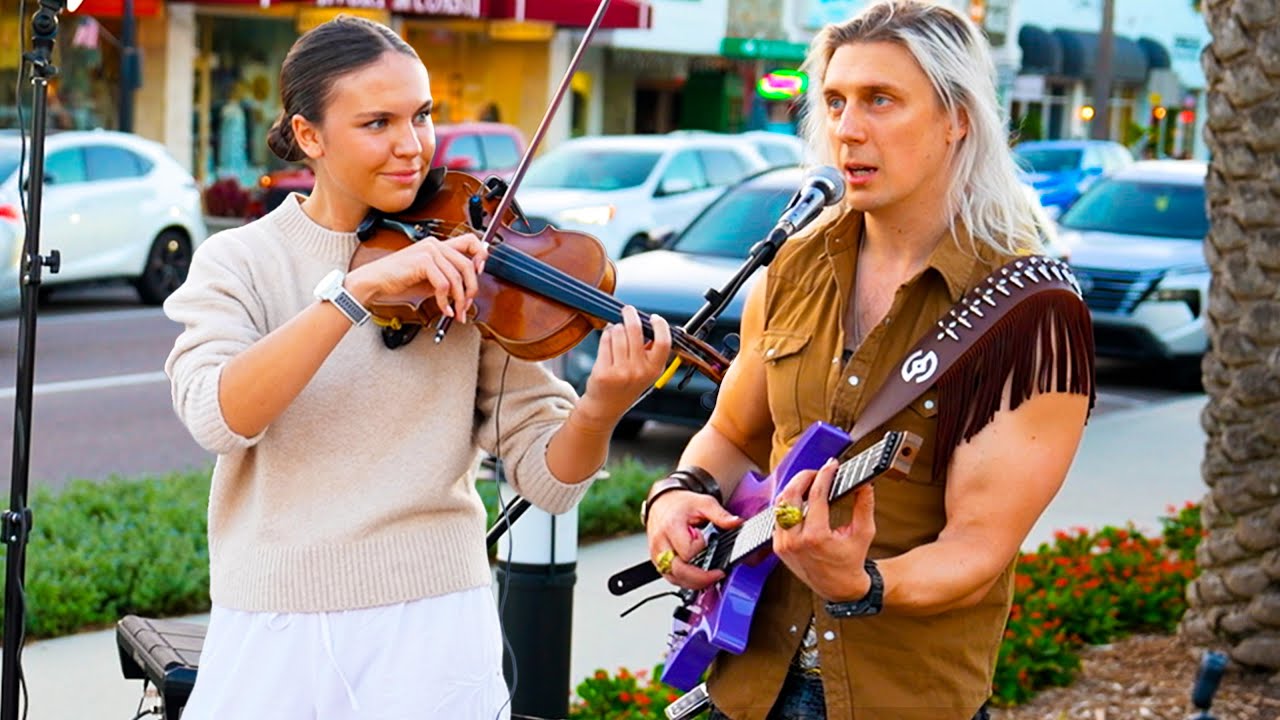 I Ask Her Sister To Play Violin and It Sounds Incredible 