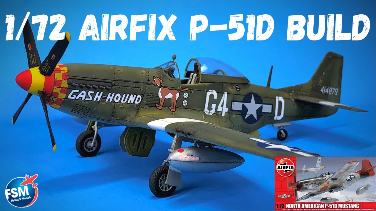 Особенности сборки 1/72 Airfix P-51D Mustang