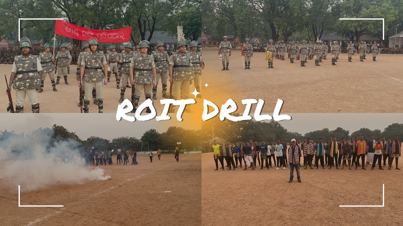 Odisha police ROIT DRILL (complete roit drill) 