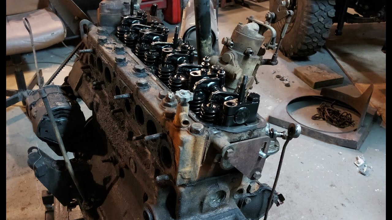land rover series engine strip down