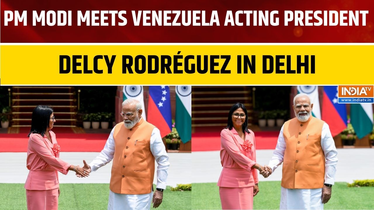 PM Modi Meets Venezuela's Acting President Delcy Rodriguez In New Delhi To Strengthen Strategic Ties