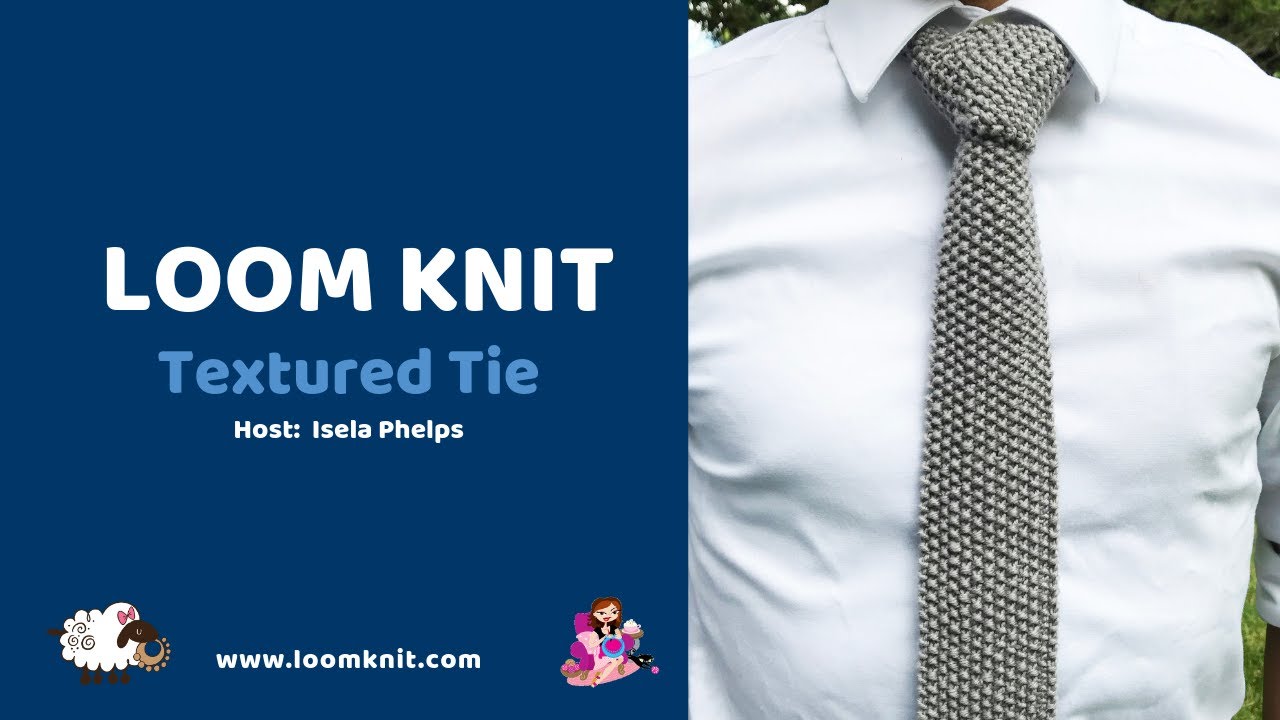 Loom Knit Tie: Textured Tie