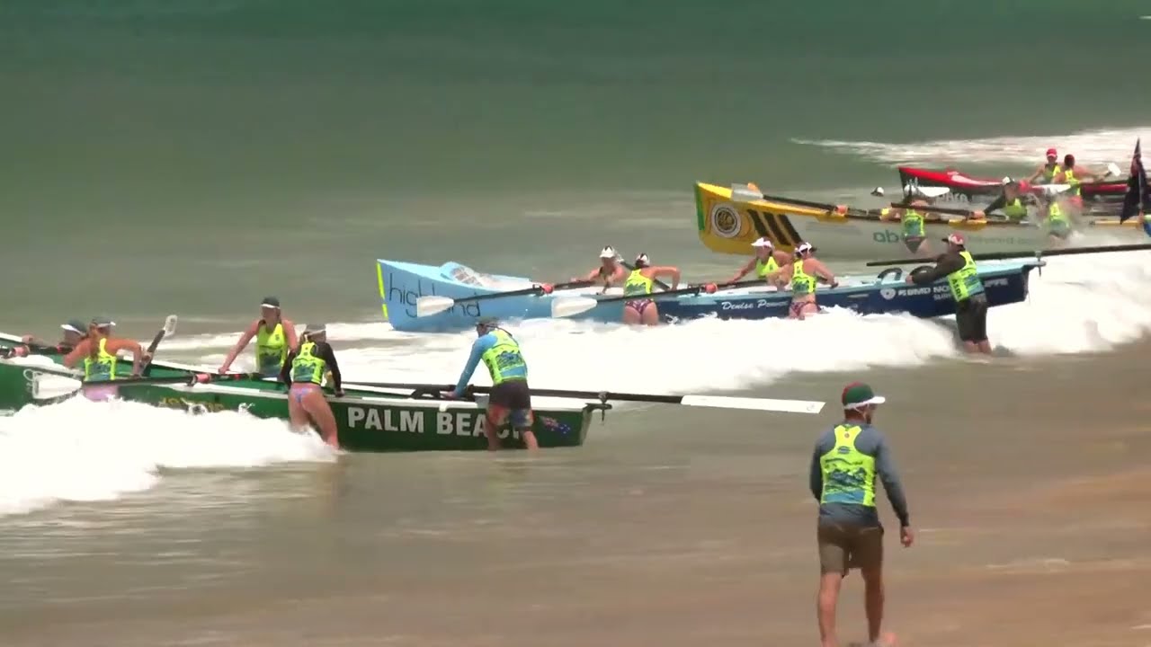 Enchiladas: Semi Final of the u23 Female Surf Boat Short Course Championships - SLSA footage