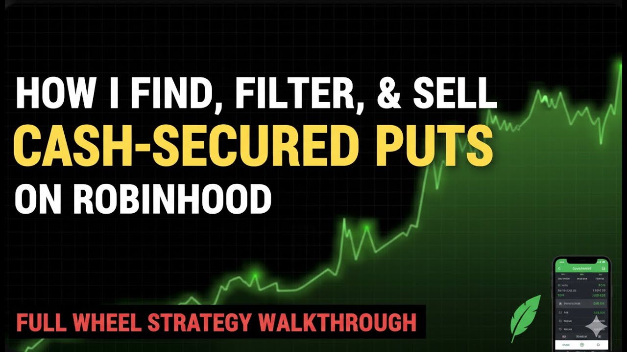 How I Find, Filter, and Sell Cash-Secured Puts on Robinhood (Full Wheel Strategy Walkthrough)