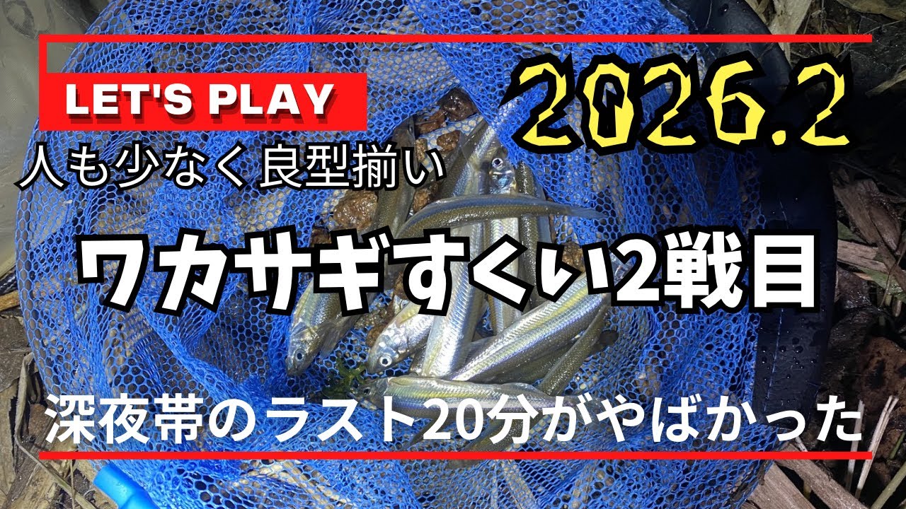 【琵琶湖ワカサギすくい】2戦目お願いします！