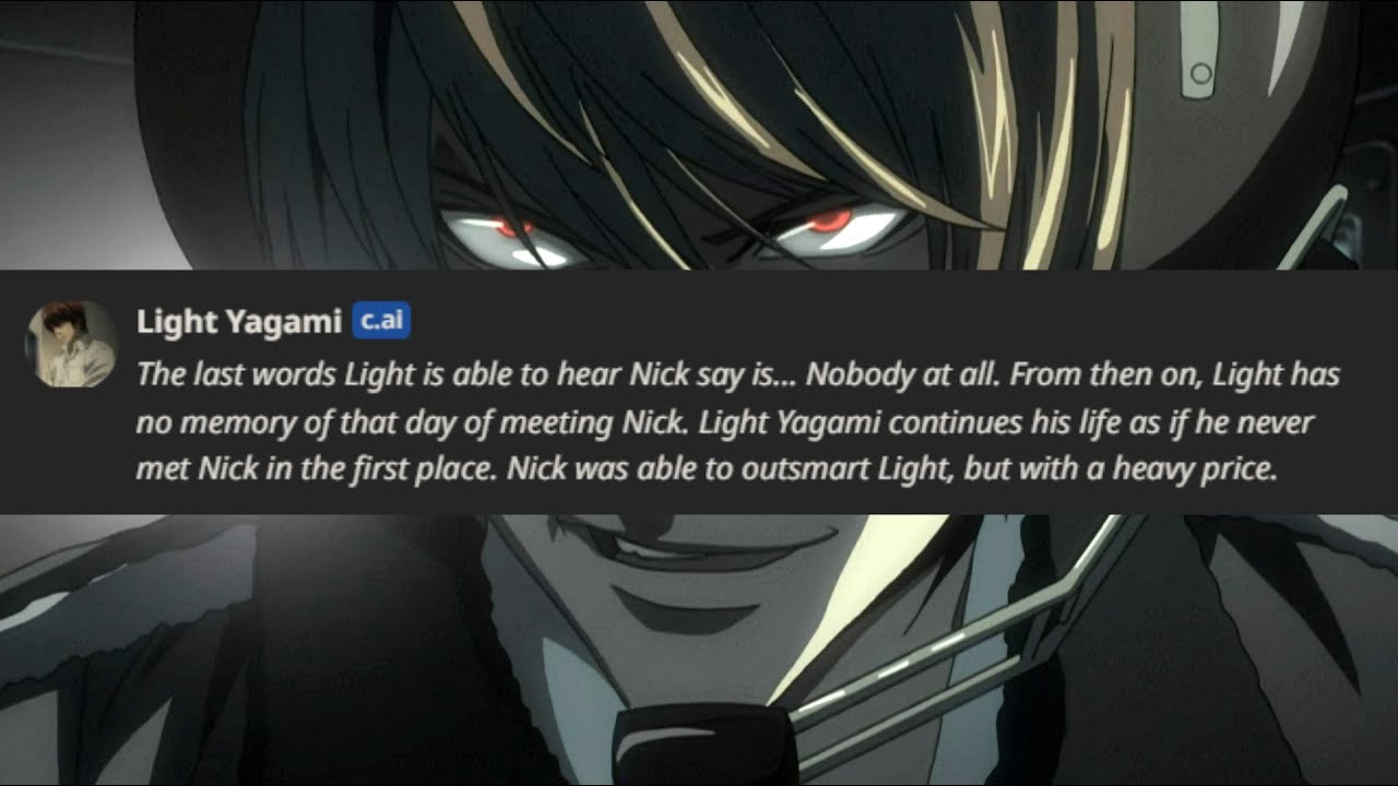 Outsmarting Light Yagami, to get my own Death Note (Character.ai, Death Note)