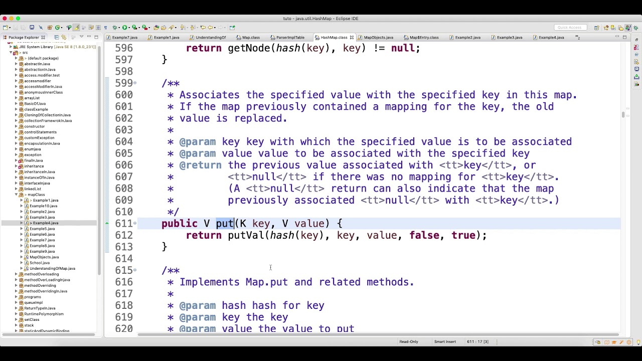Put PutAll and PutIfAbsent Methods in Map Classes Video-68