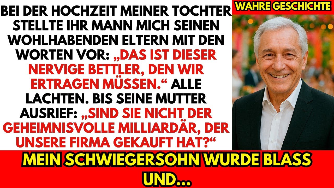„Mein Schwiegersohn nannte mich bei seiner Hochzeit ‚Bettlerin‘ – bis seine Mutter mich erkannte…“