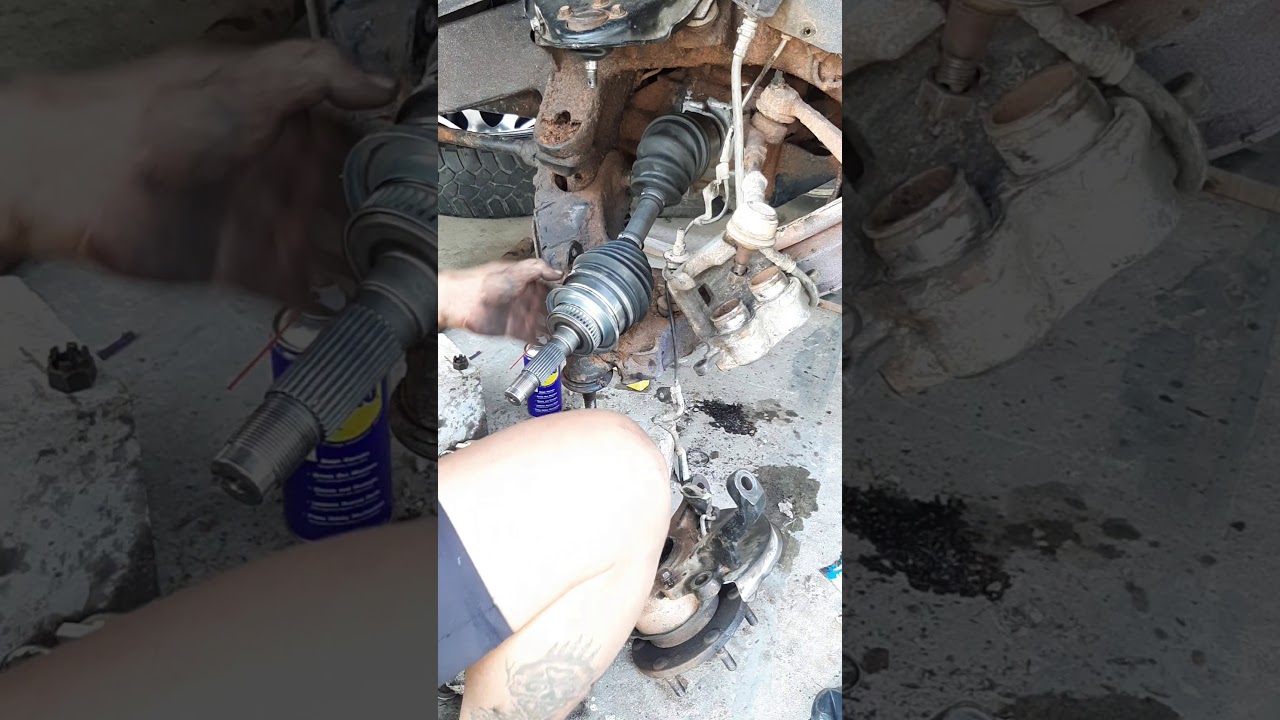 Cara masukkan driveshafts ke axle mazda fighter / Ford Ranger