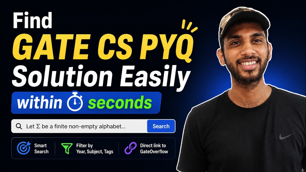 Find GATE CS PYQs Solution Easily | No Time Required | GateOverflow