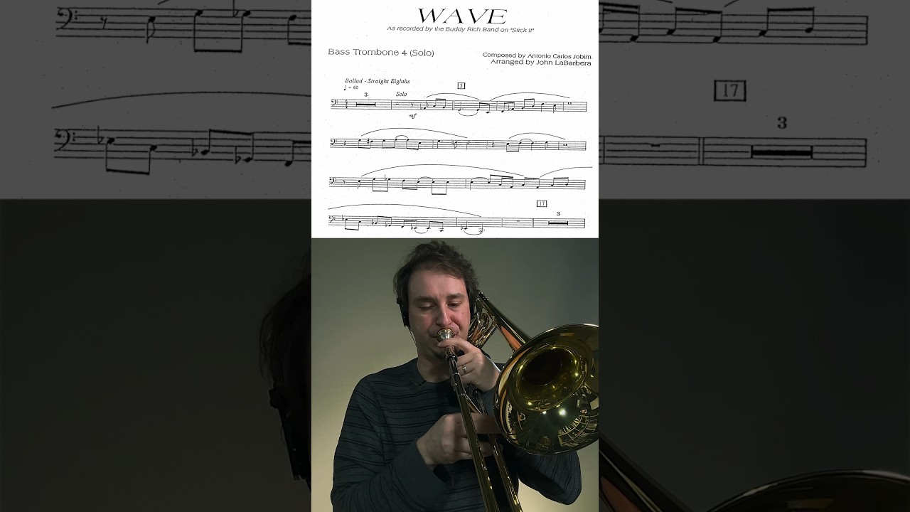 &ldquo;Wave&rdquo; - Buddy Rich Orchestra. Beautiful bass trombone solo. #jazz #basstrombone #solo #ballad
