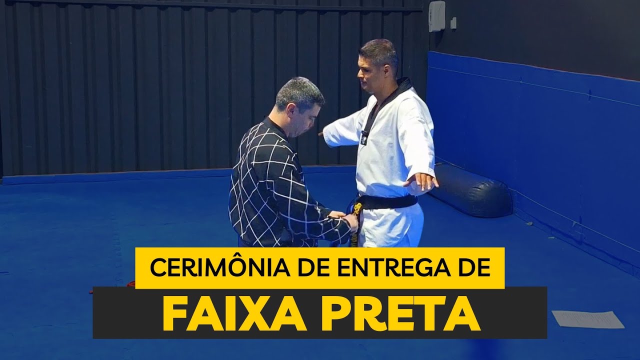 Cerimônia de Entrega de Faixa Preta de Taekwondo do Robson