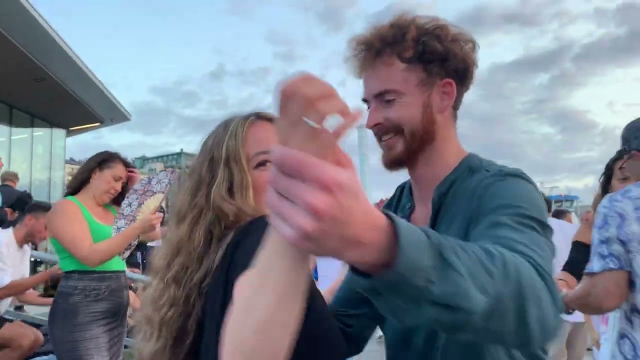 CUBAN SALSA SOCIAL Dancing @ Street Party in Gothenburg, Sweden