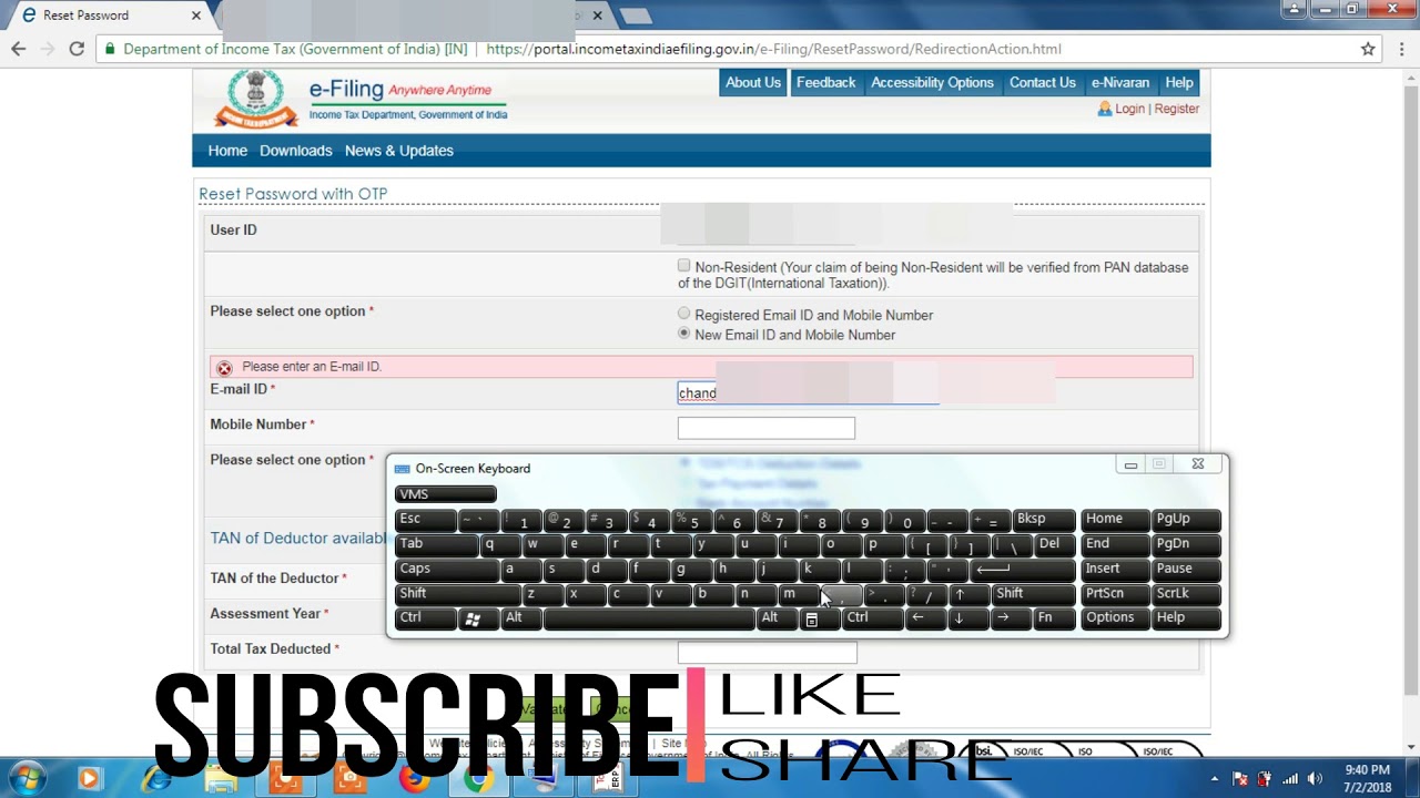 Forgot Income Tax e-filing password? Recover in new method
