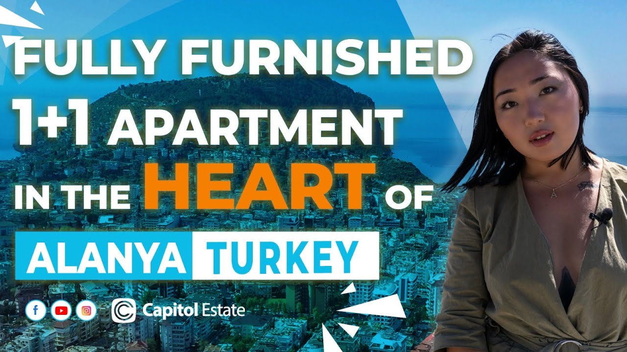Fully Furnished 1+1 apartment in the heart of Alanya, Turkey
