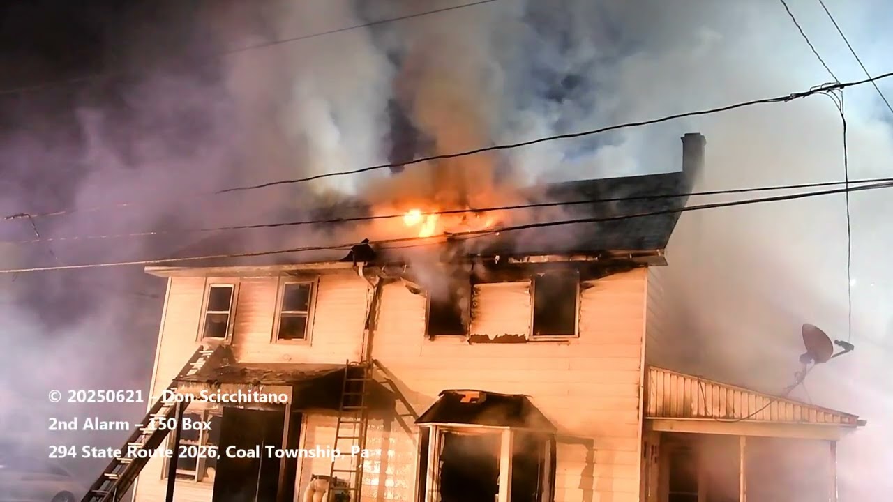20250621 2nd Alarm 294 State Route 2026, Coal Township, Pa 1 of 3