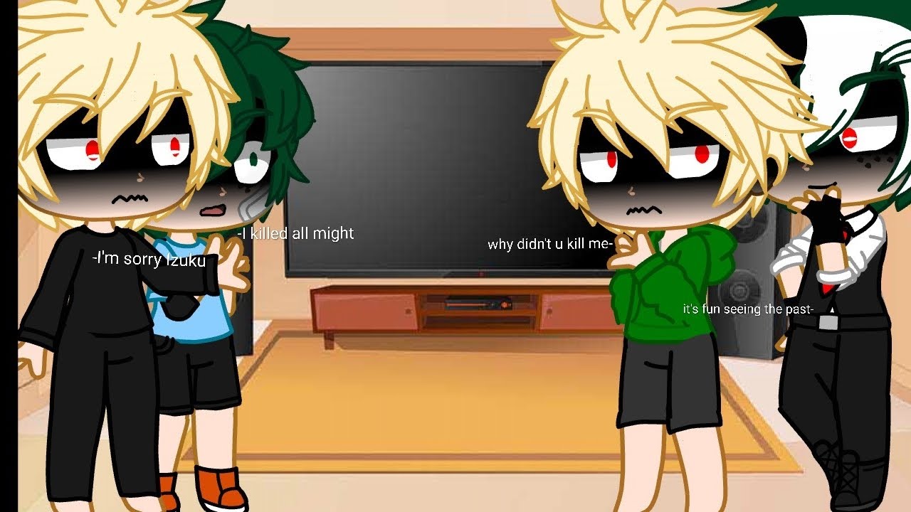 Middle school Bakugo deku and bullies+(og Bakugo and deku) react to my Villian Deku AU||MHA AU||