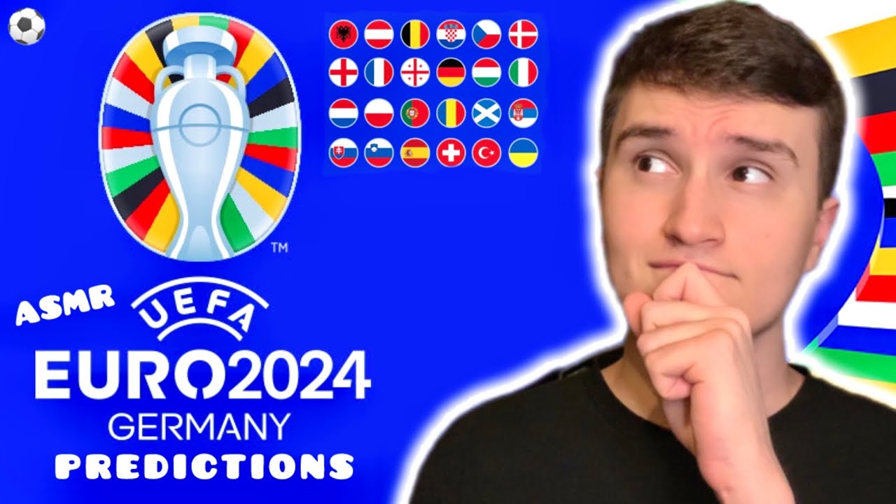 ASMR | My 2024 Euro Predictions ⚽️💤