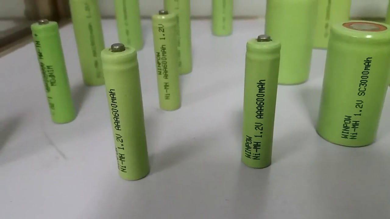 1.2V Ni MH 600mAh AAA Battery with flat top or button top