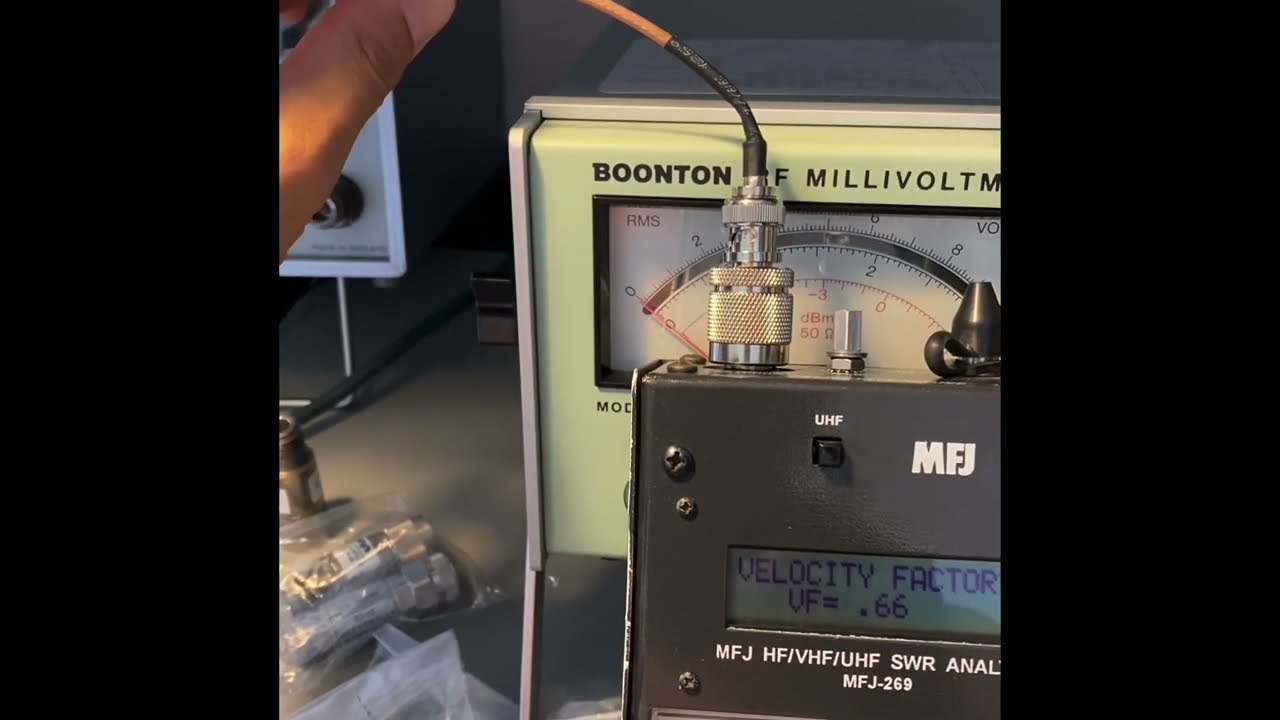 Measuring Coax Lenght with MFJ-269 antenna analyzer