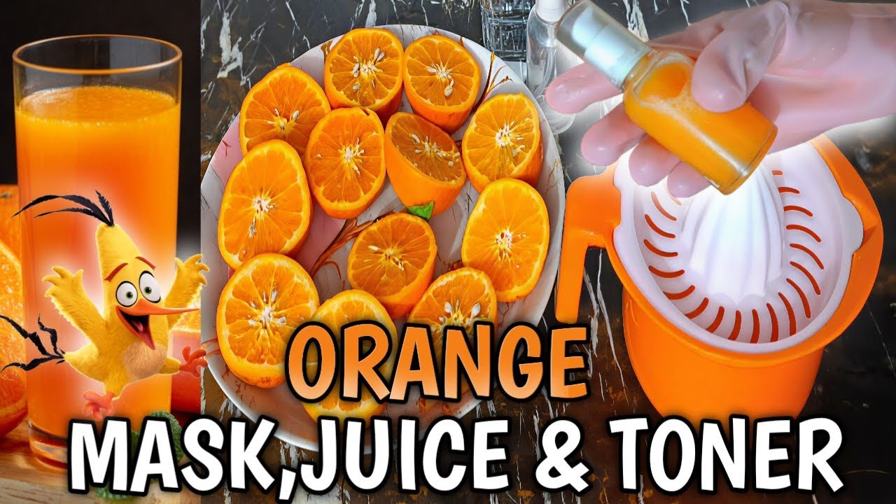 Orange Glowing Mask,Juice & Toner Orange Benefits by Nayab Gulshan!!!