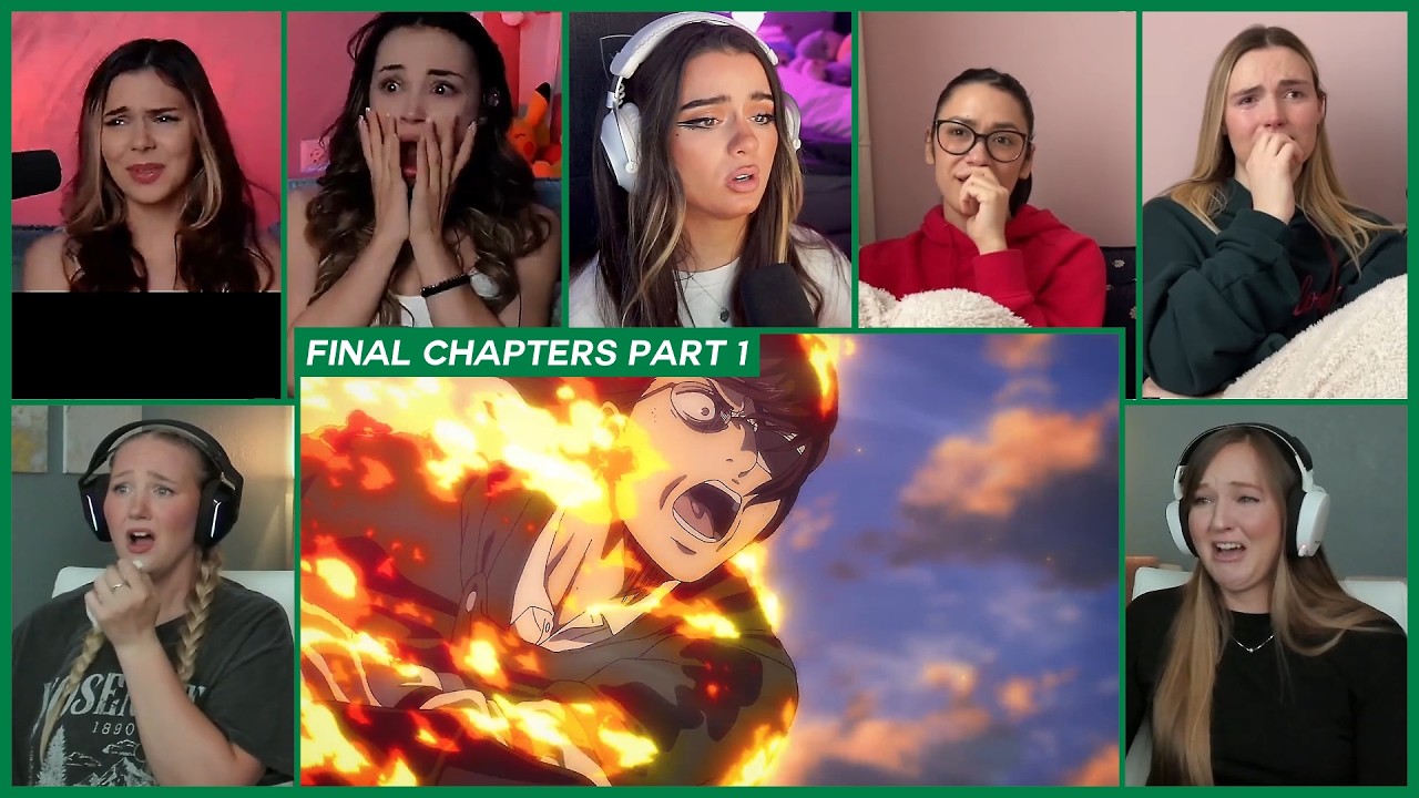 [GIRLS REACT] Hange's Death | Attack on Titan Final Chapters Part 1 Girl Reaction Mashup